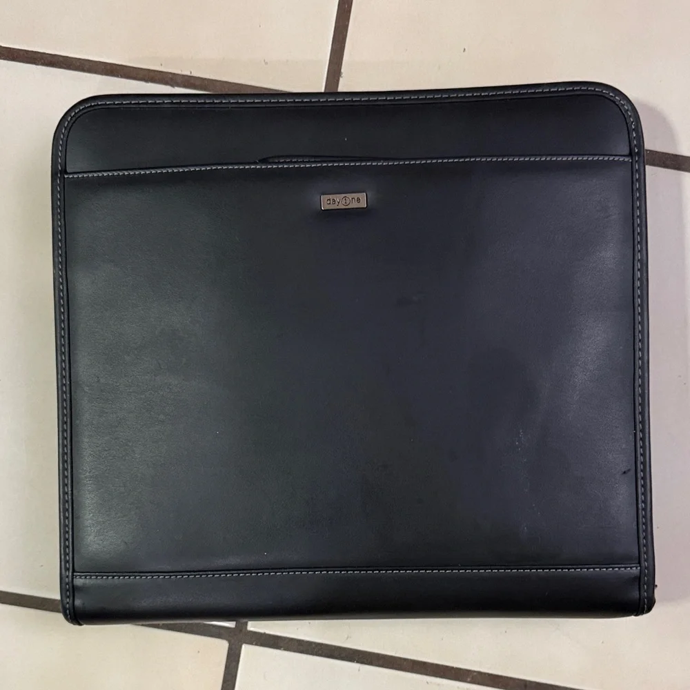 Black Leather Men's Bag